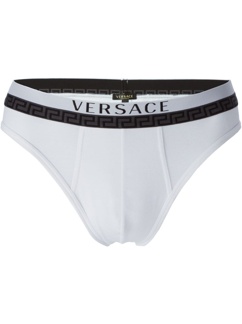 трусы с логотипом на резинке Versace