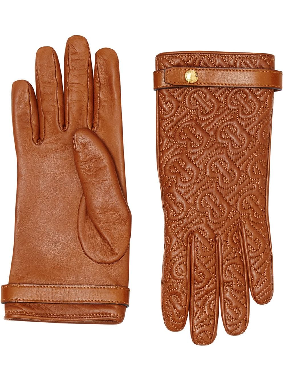 Burberry стеганые перчатки с монограммой от Burberry