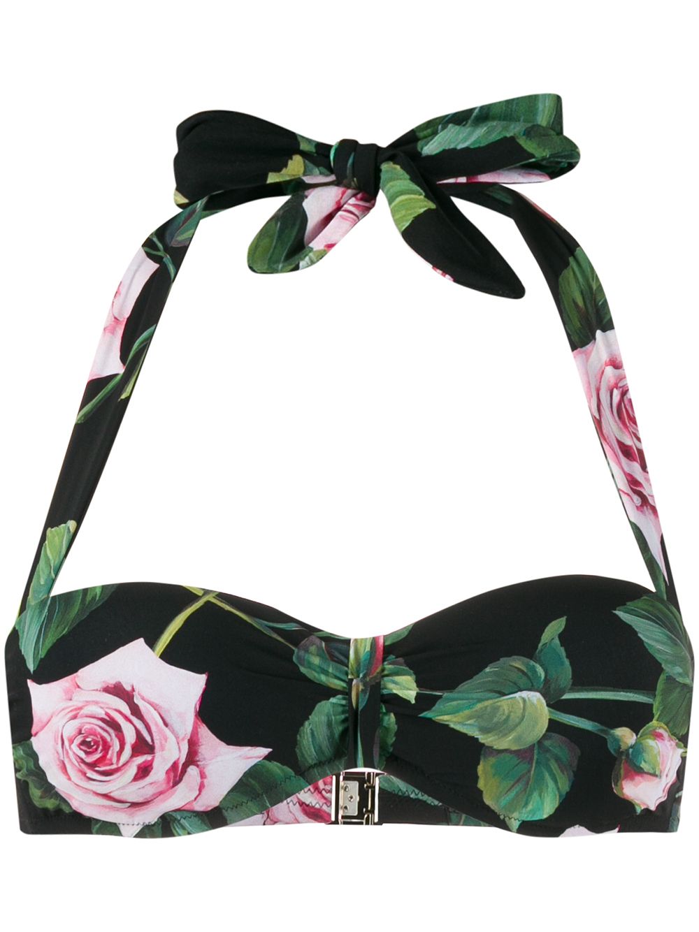 Dolce & Gabbana лиф бикини с принтом Tropical Rose