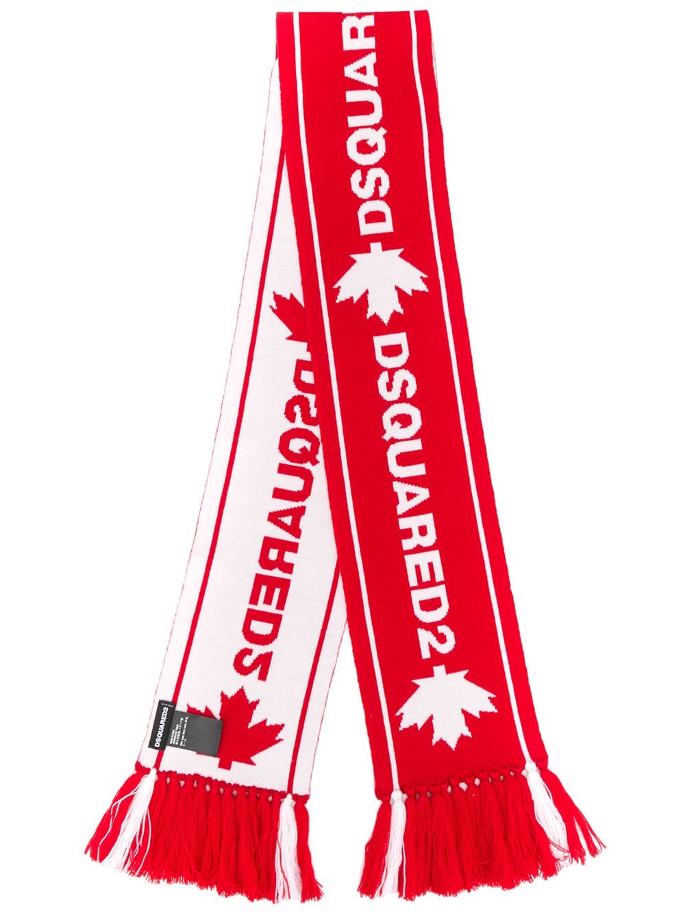 Dsquared2 шарф с бахромой и жаккардовым логотипом от Dsquared2