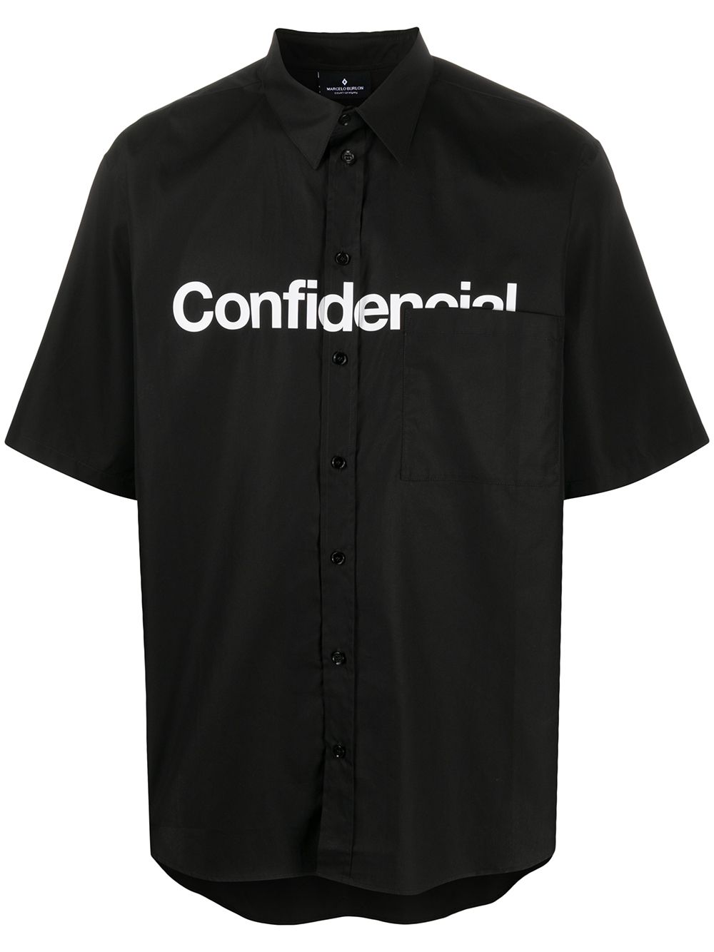 Marcelo Burlon County of Milan рубашка с принтом Confidential