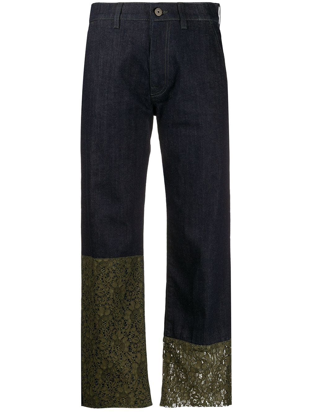 Mr & Mrs Italy джинсы средней посадки с кружевными вставками