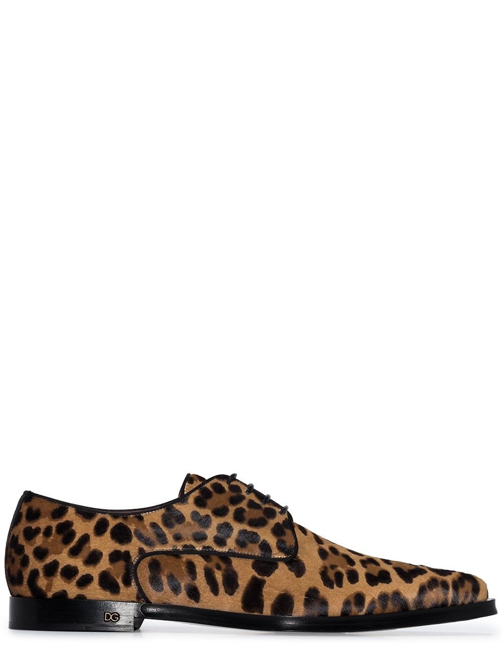 Dolce & Gabbana фактурные туфли Millenials с леопардовым принтом