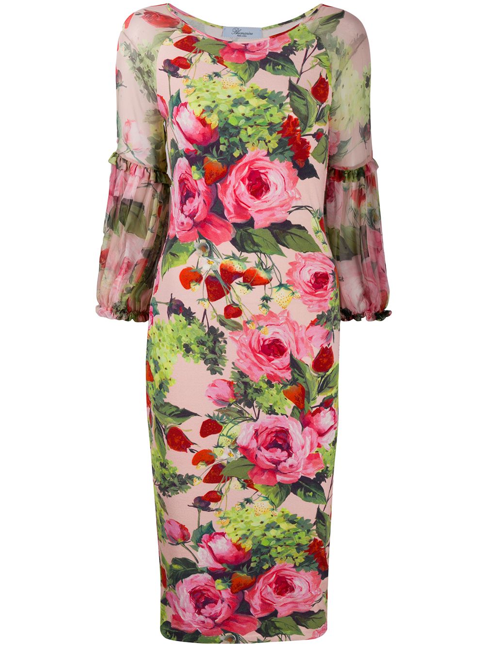 Blumarine облегающее платье с цветочным принтом от Blumarine