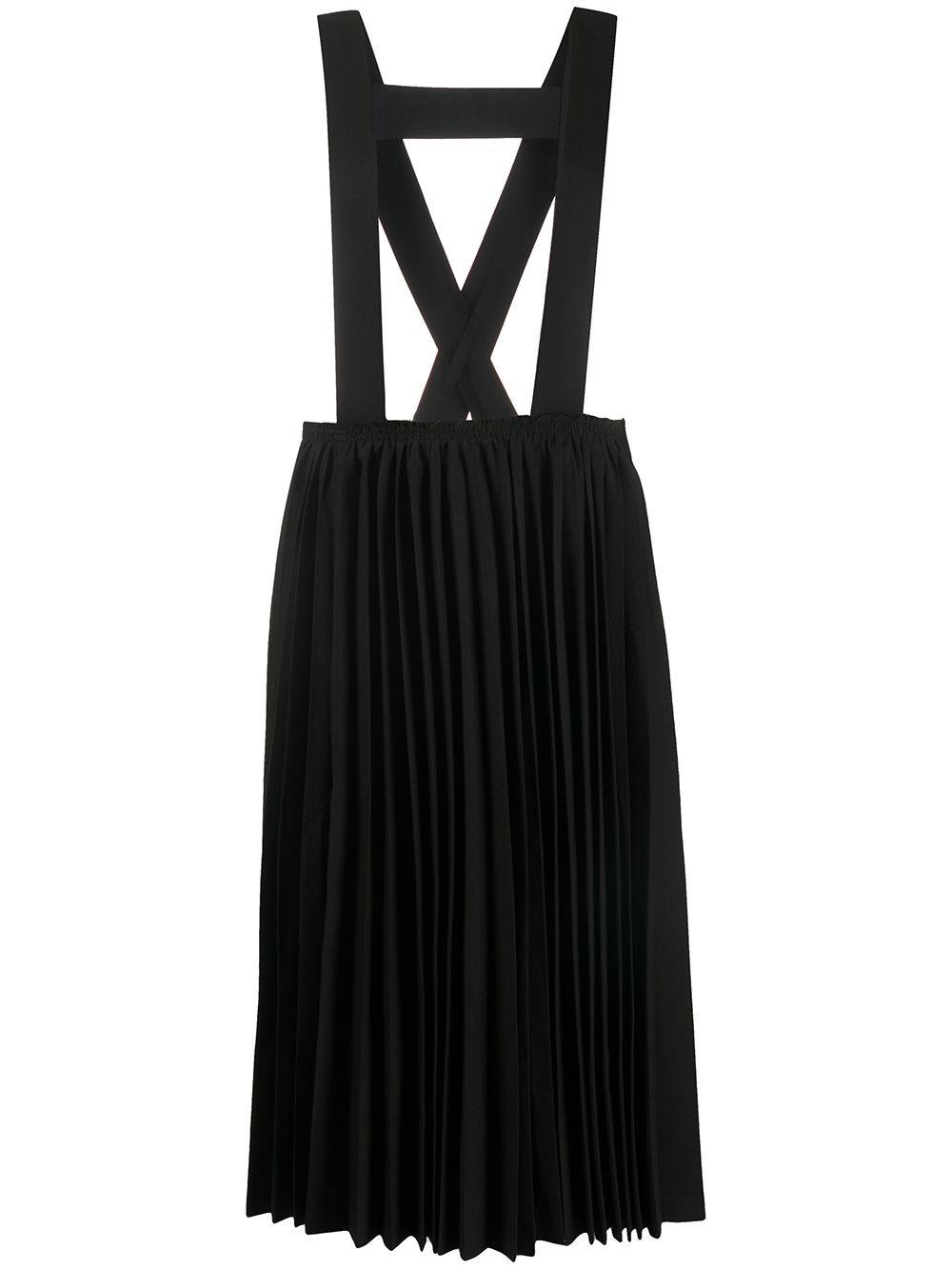 Black Comme Des Garçons плиссированная юбка с подтяжками от Black Comme Des Garçons