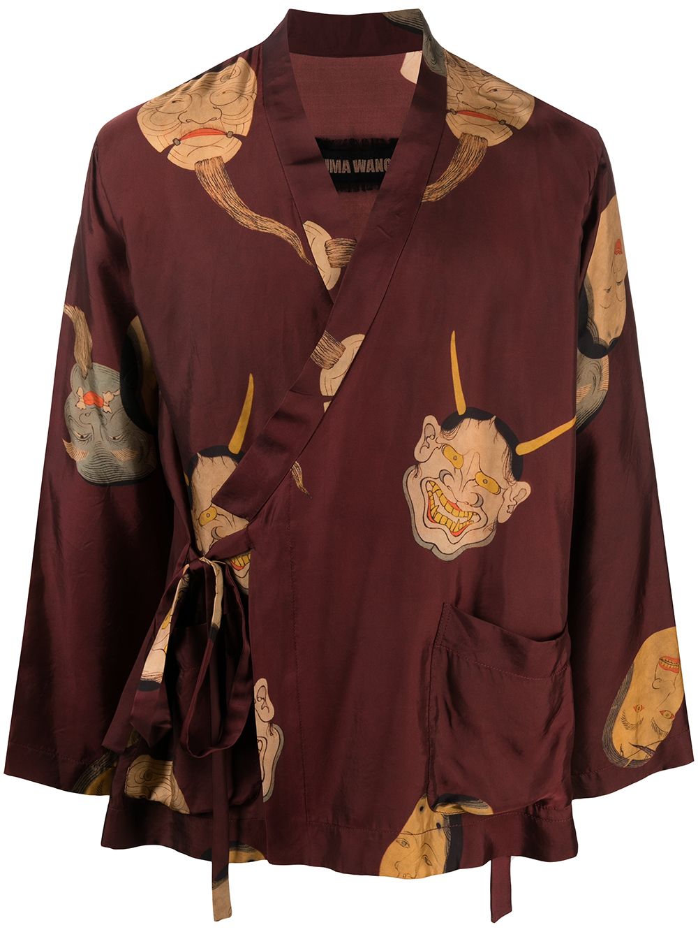 Uma Wang жакет-кимоно с графичным принтом от Uma Wang