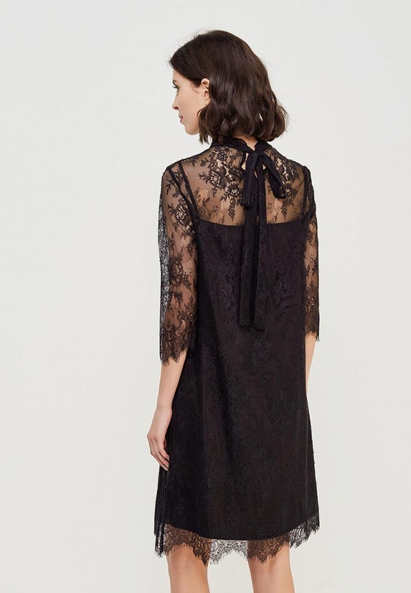 Фото 3 - женское платье Lusio черного цвета