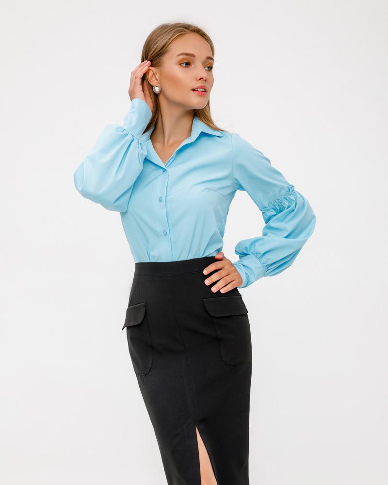 Блуза з об'ємними рукавами от Gepur